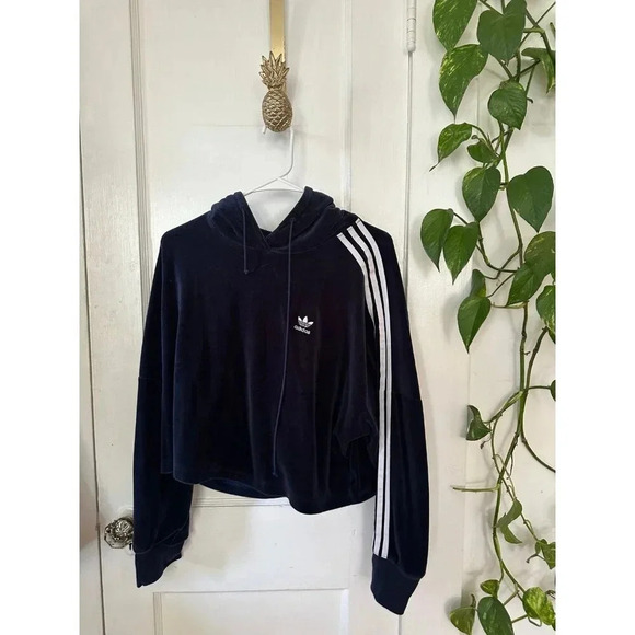 Adidas women’s size medium cropped sweater - Picture 1 of 7